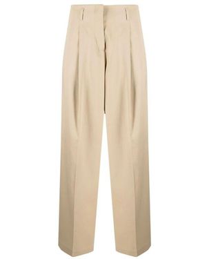 Golden Goose High-Waist-Hose Mit Weitem Bein - Natur