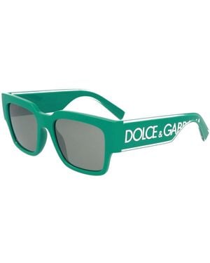 Dolce & Gabbana Quadratische Rahmen Sonnenbrille Dg 6184 - Grün