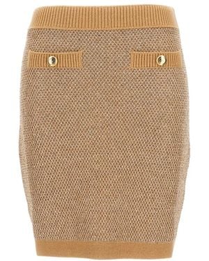 Elisabetta Franchi Pencil Skirts - Natural