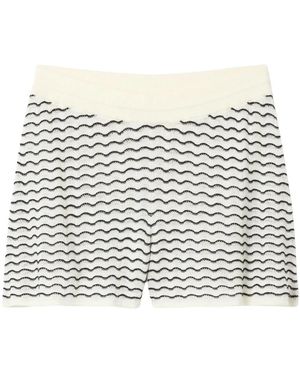 Dagmar Lace Mini Shorts - Metallic