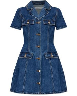 Self-Portrait Shirt Dresses - Bleu