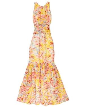 byTiMo Anmutiges Maxikleid Mit Halterneck - Mettallic