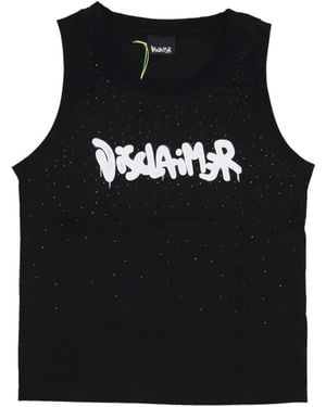 DISCLAIMER Sleeveless Tops - Black
