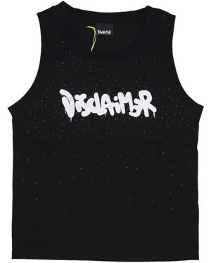 DISCLAIMER Sleeveless Tops - Zwart