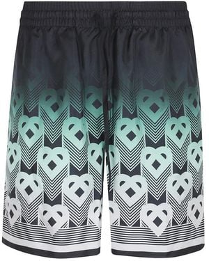 CASABLANCA Gradient Monogram Shorts - Green