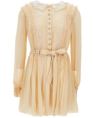 Self-Portrait Short Dresses - Natural