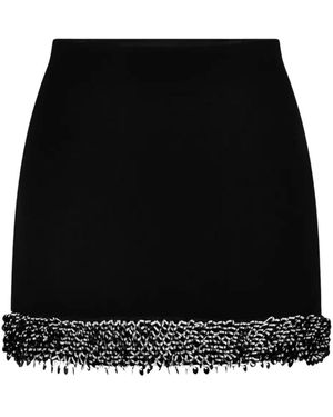 Jonathan Simkhai Button-Up Skirt Rosanna - Schwarz