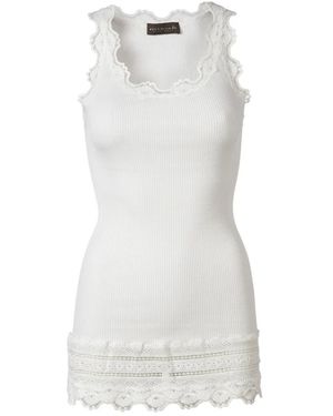 Rosemunde Sleeveless Tops - Bianco