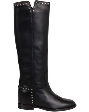 Via Roma 15 High Boots - Black