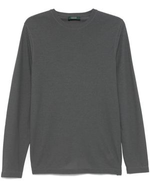 Zanone Highlights Baumwoll-T-Shirt - Grau