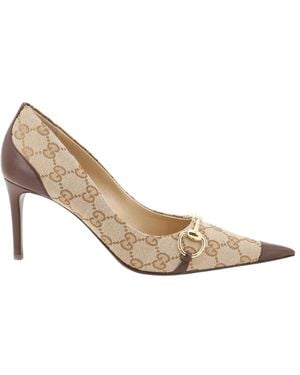 Gucci Gg Stoff Pumps - Wit