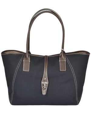 Fay Tassen ,Blauw ,Tote Bag - Zwart