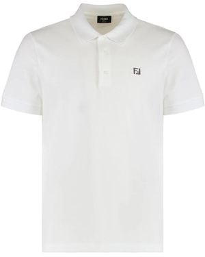 Fendi Polo Shirts - White
