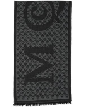McQueen Winter Scarves - Black