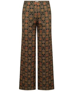 Seductive Broeken ,Bruin ,Wijde Broek