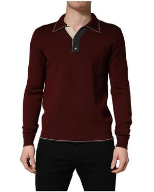 Dolce & Gabbana Polo Shirts - Red