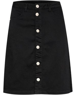 Cream Short Skirts - Negro