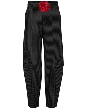ROTATE BIRGER CHRISTENSEN Wide Trousers - Black