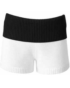 CLOEYS Cotton Colourblock Shorts - Zwart