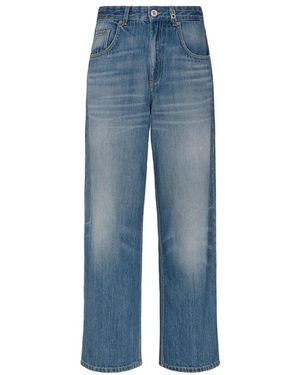 Gaelle Paris Straight Jeans - Azul
