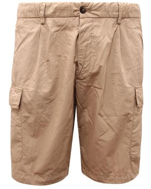 BRIGLIA Cargo Bermuda Shorts Taupe Newport - Natur