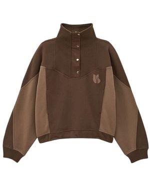 Ba&sh Hoodies & Sweatvesten ,Bruin ,Katoen Jessy Sweatshirt