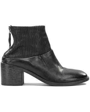 Moma Agnes Blockabsatz Stiefelette - Schwarz