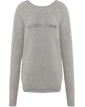 Alberta Ferretti Cashmere Knitwear - Gray