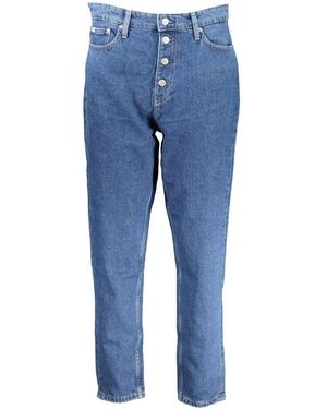 Calvin Klein Blaue Baumwoll Damen Mom Jeans
