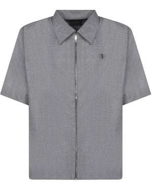 Givenchy Short Sleeve Shirts - Gris