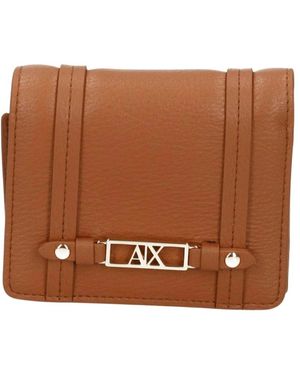 ARMANI EXCHANGE Kompakte Faltbörse - Braun