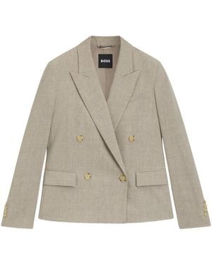 HUGO Jassen ,Wol Jaleto 9 Blazer - Grijs