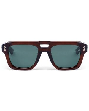 Akoni Accessoires ,Bruin ,Perseus Navigator Zonnebril - Grijs
