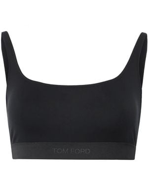 Tom Ford Sport-Bh Mit Logo-Detail - Schwarz