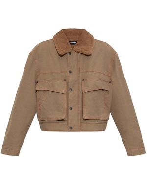 DSquared² Jassen ,Bruin ,Katoen Jas Met Kraag