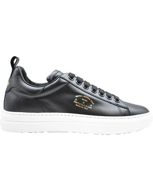 Pantofola D Oro Scarpe uomo nere con lacci aw23 - Nero
