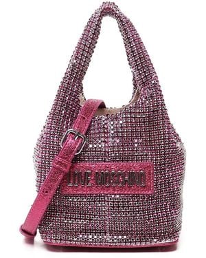 Love Moschino Tote Bags - Purple