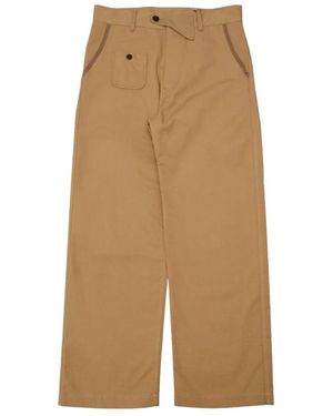 Junya Watanabe Wqp032S26 Verstelbare Broek - Naturel
