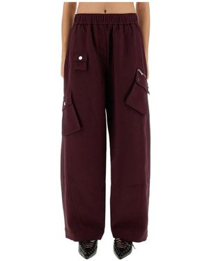 Ganni Wide Trousers - Purple