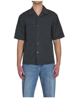 Barena Short Sleeve Camp Collar Shirt - Zwart
