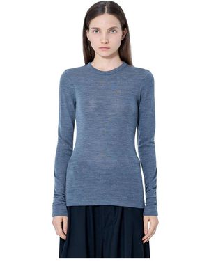 Rohe Fine Merino Long Sleeve - Blauw