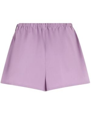 Prada Elegante High-Waisted Shorts - Paars