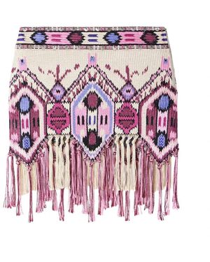 Isabel Marant Rosa Baumwolle Viskose Rock - Lila