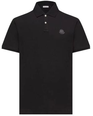 Moncler Polo Shirts - Black
