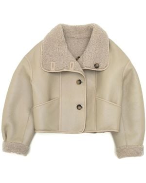 Just things we like Faux Fur & Shearling Jackets - Natural