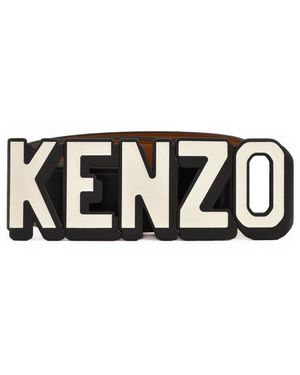 KENZO Leder gürtel im pariser stil - Schwarz