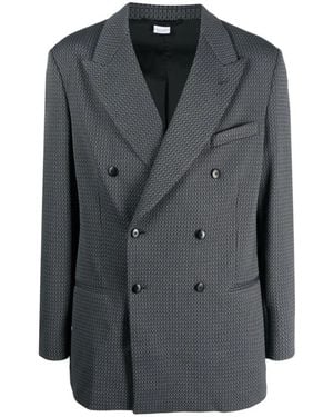 Random Identities Punto Tessuto Blazer - Schwarz
