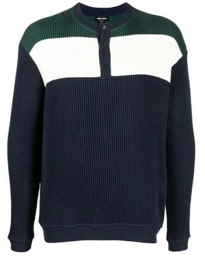Giorgio Armani Round-Neck Knitwear - Blue