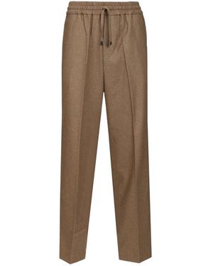 Drole de Monsieur Straight Trousers - Brown