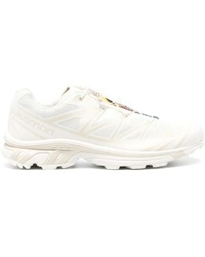 Salomon Weiße Mesh Panel Sneakers